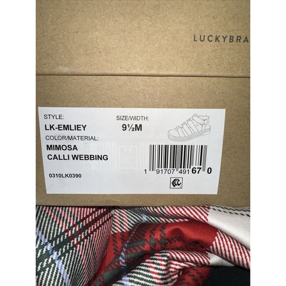 Lucky Brand Women's Emliey Gladiator Sandal Platform 9.5M - Picture 3 of 4